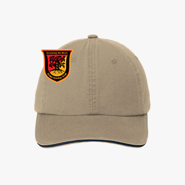 Sandwich Bill Cap with Striped Closure Thumbnail